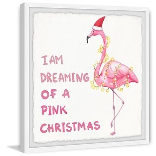 Dreaming Pink Christmas' Framed Painting Print