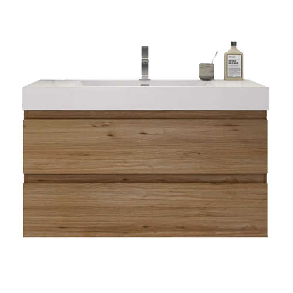 Baillie 42'' Wall-Mounted Vanity with Reinforced Acrylic Sink