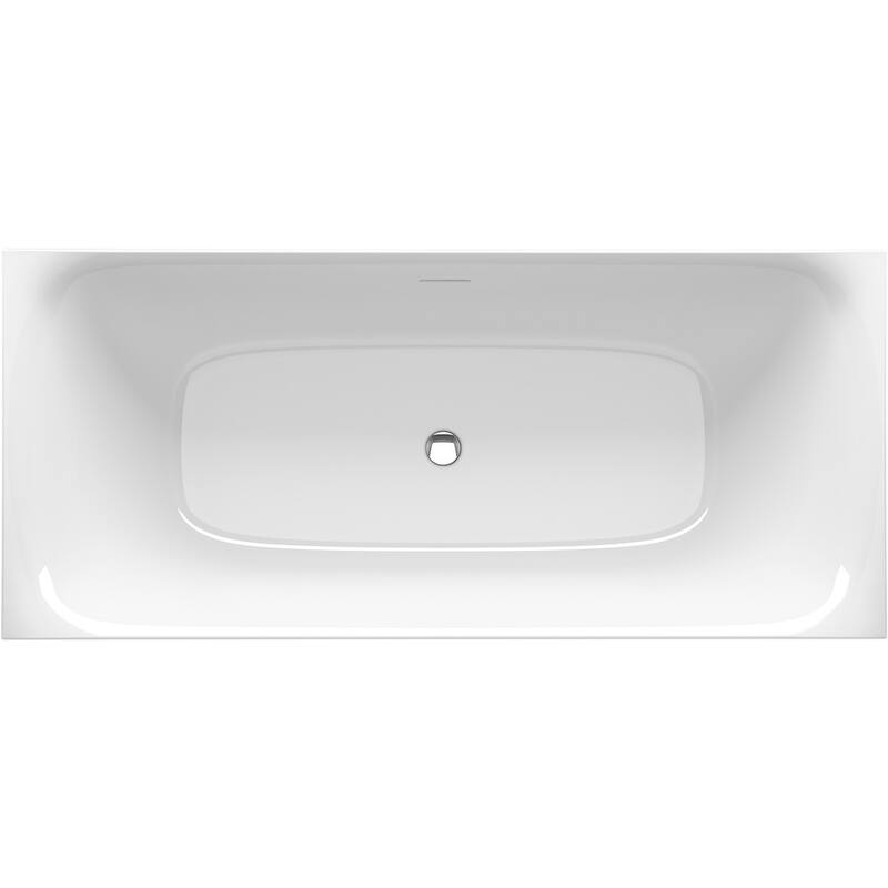 Sterling Unwind 67" Free Standing Acrylic Soaking Tub with Center