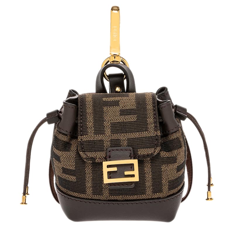 Fendi Nano Backpack Bag Charm - Brown - Brown
