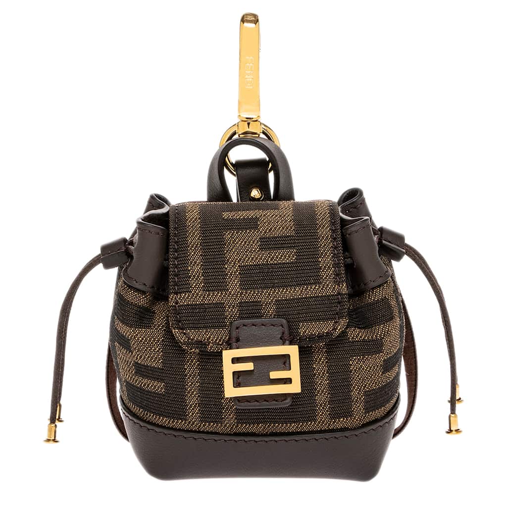Fendi Nano Backpack Bag Charm - Brown
