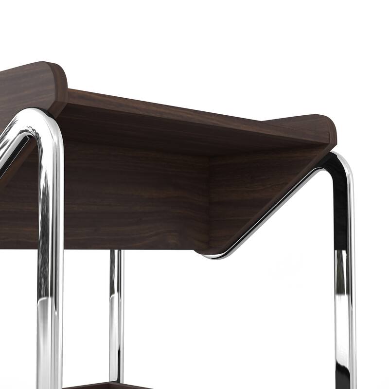 DH BASIC Contemporary 22-inch Metal 3-shelf End Table by Denhour