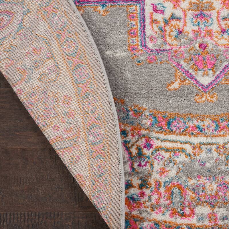 Porch & Den Dobbin Vintage Persian Medallion Farmhouse Area Rug