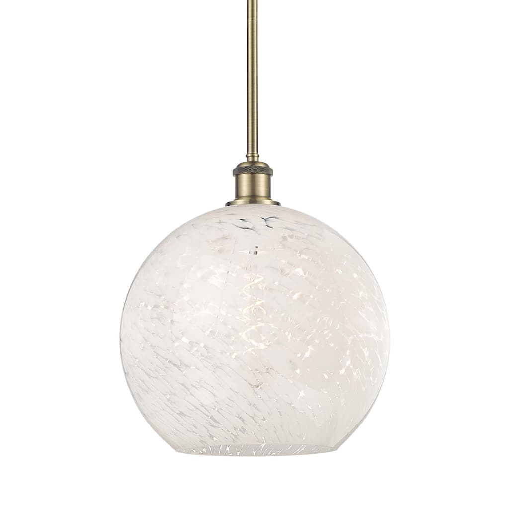 Innovations Lighting 516-1S-14-12 White Mouchette Pendant White