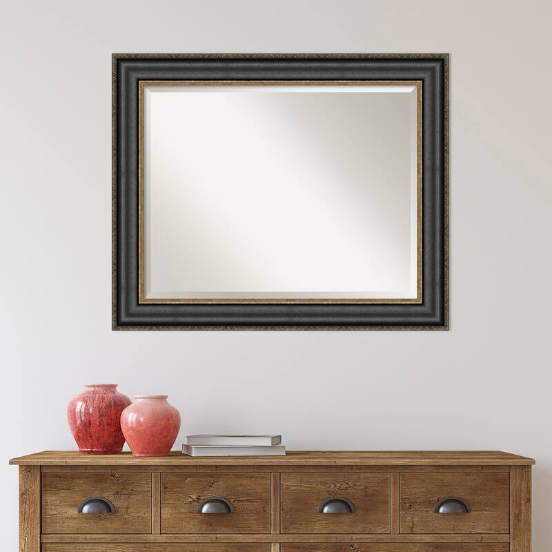 Beveled Wall Mirror - Thomas Black Bronze Frame - Thomas Black Bronze