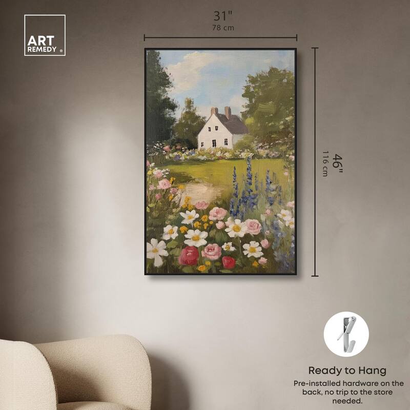 Floral Farmhouse I Canvas by Art Remedy
