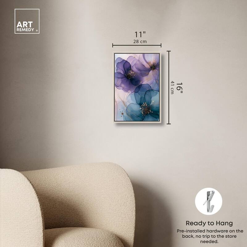 Gilded Cyanescence II Canvas by Art Remedy