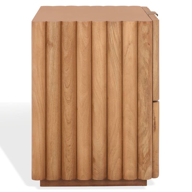 SAFAVIEH Couture Renata Fluted Wood Nightstand