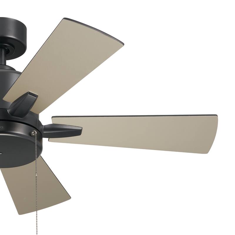 Kichler Lighting Lucian II 42 inch Indoor Satin Black Ceiling Fan