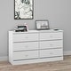 preview thumbnail 11 of 11, Prepac Astrid 6 Drawer Double Dresser for Bedroom, Wide Chest of Drawers, Bedroom Furniture, Traditional Furniture.