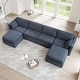 preview thumbnail 19 of 179, Mia Oversized Modular Sectional Fabric Sofa