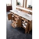 preview thumbnail 7 of 33, James Martin Vanities Brittany 72" Double Vanity, Saddle Brown White Zeus Quartz
