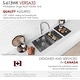 preview thumbnail 39 of 63, Undermount 33" Workstation Single-Bowl Stainless Steel Kitchen Sink