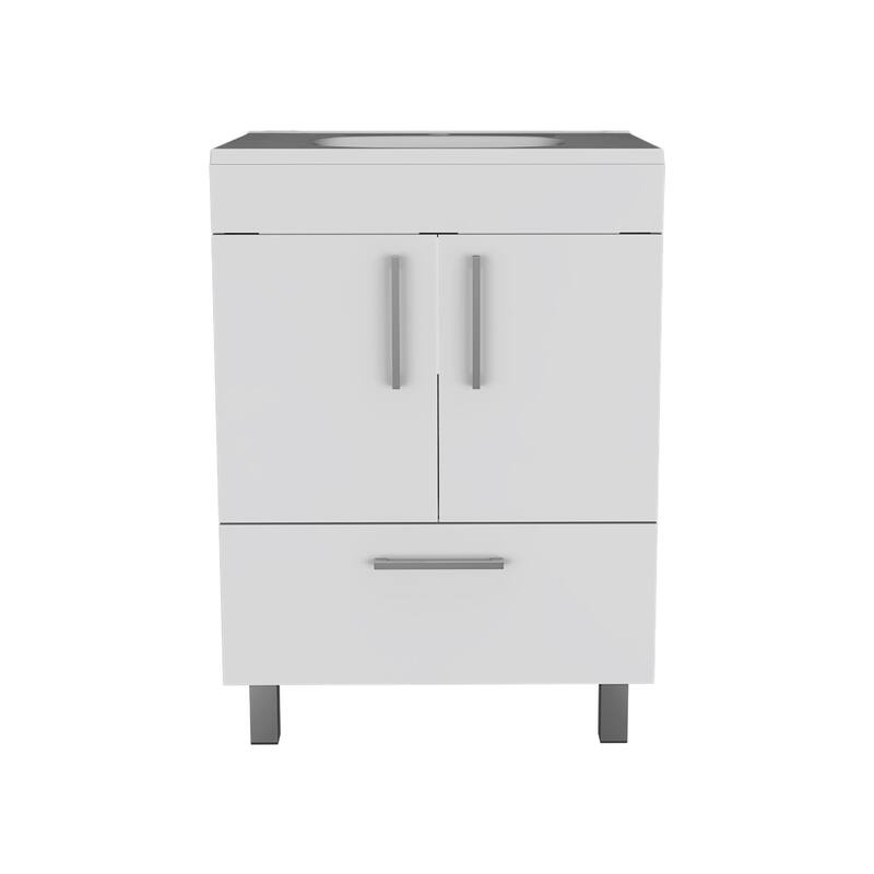 FM Furniture Othello Single Bathroom Vanity with Double Door Cabinet and One Drawer