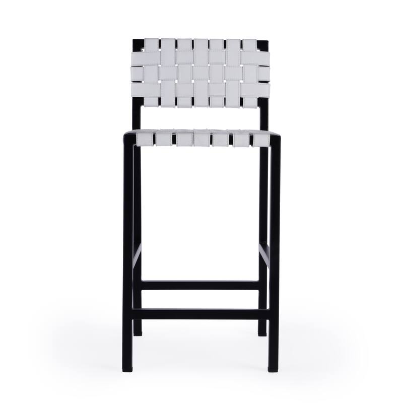 Bromley Iron and Leather 24.5" Counter Stool