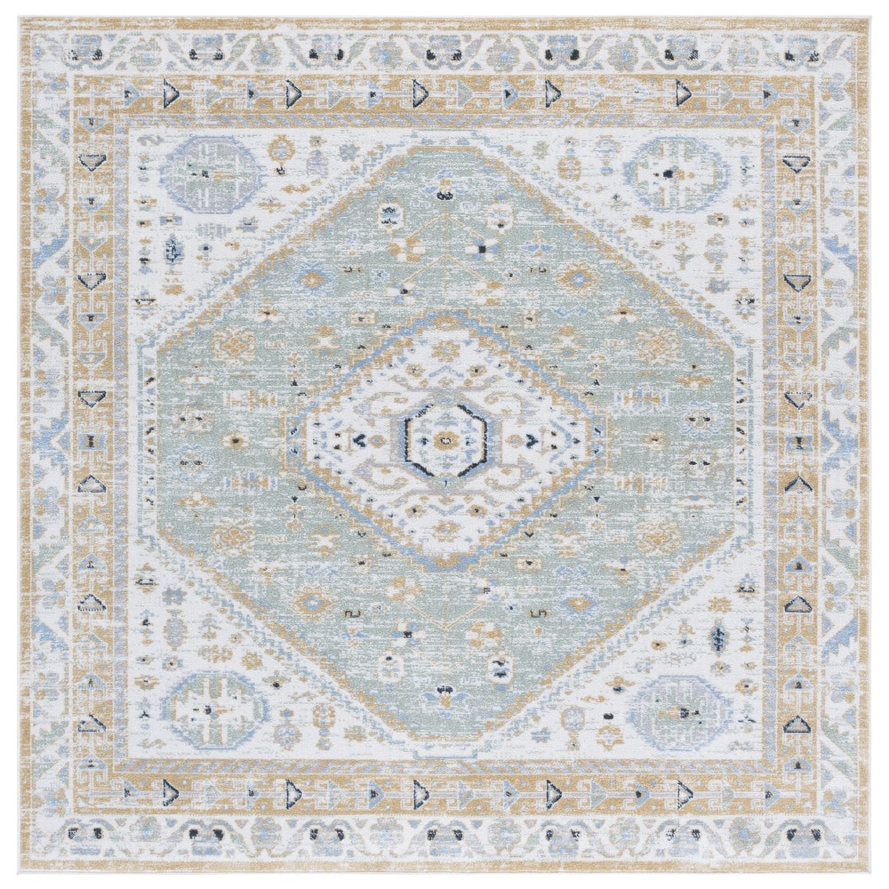 SAFAVIEH Bayside Machine Washable Surmeli Shabby Chic Rug