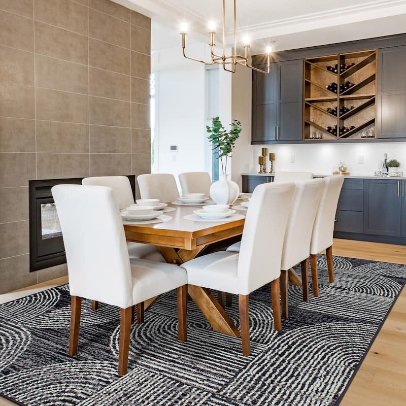 World Rug Gallery Geometric Arch Area Rug