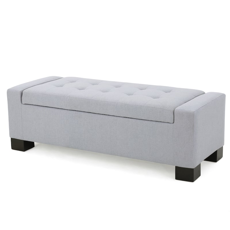 Modern Upholstered Storage Bench for Living Room Entryway