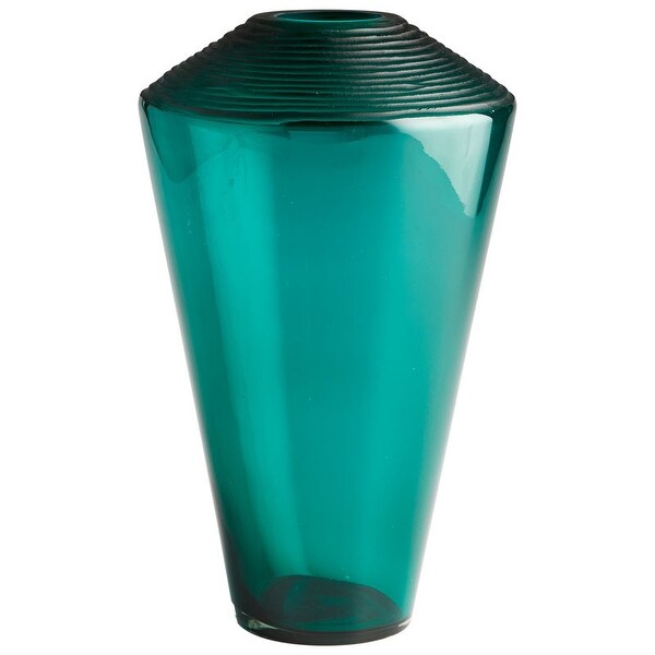 Cyan Design Large Pietro Vase Pietro 15.25" Tall Glass Vase - Green