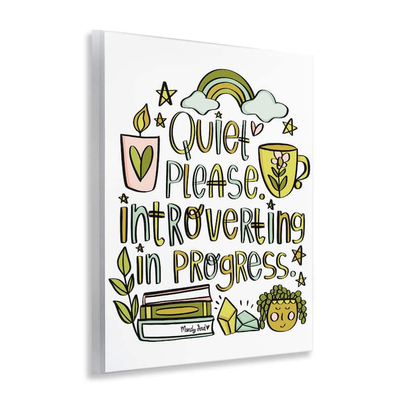 Stupell Introverting In Progress Wall Plaque Art Design By Mandy Ford Art + Illustration