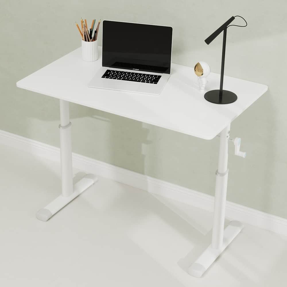 GDFStudio - 39.37"W Ergonomic Adjustable Computer Desk