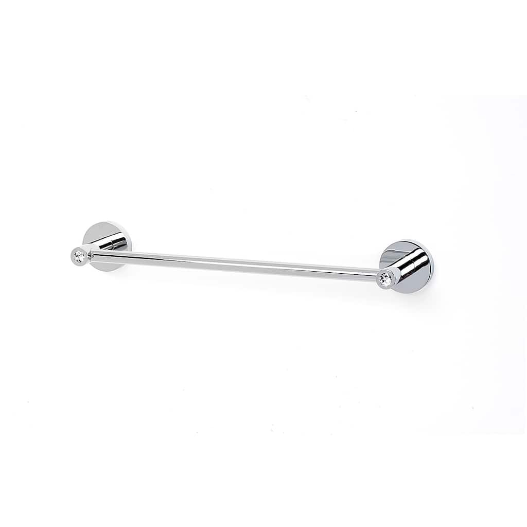 Alno 12 Inch Wide Towel Bar from the Contemporary I Crystal Collection
