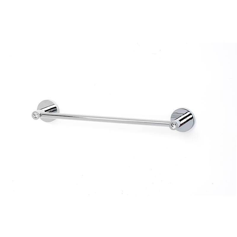 Alno 12 Inch Wide Towel Bar from the Contemporary I Crystal Collection