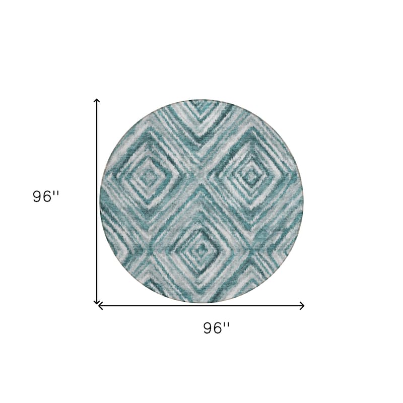 HomeRoots Geometric Transitional Rectangle Outdoor Rug