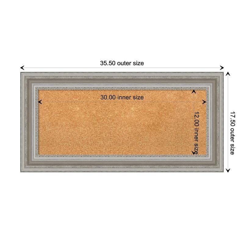 Parlor Framed Cork Bulletin Memo Board