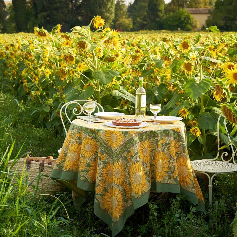 Couleur Nature Sunflower Tablecloth