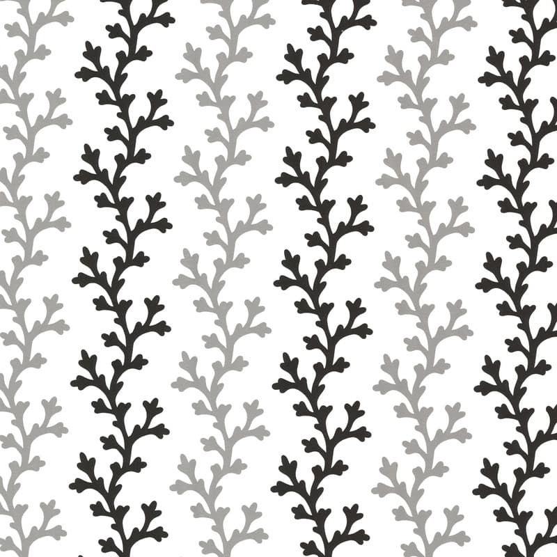 Brewster Georgina Black Ombre Coral Wallpaper - 20.5in x 396in x 0.025in