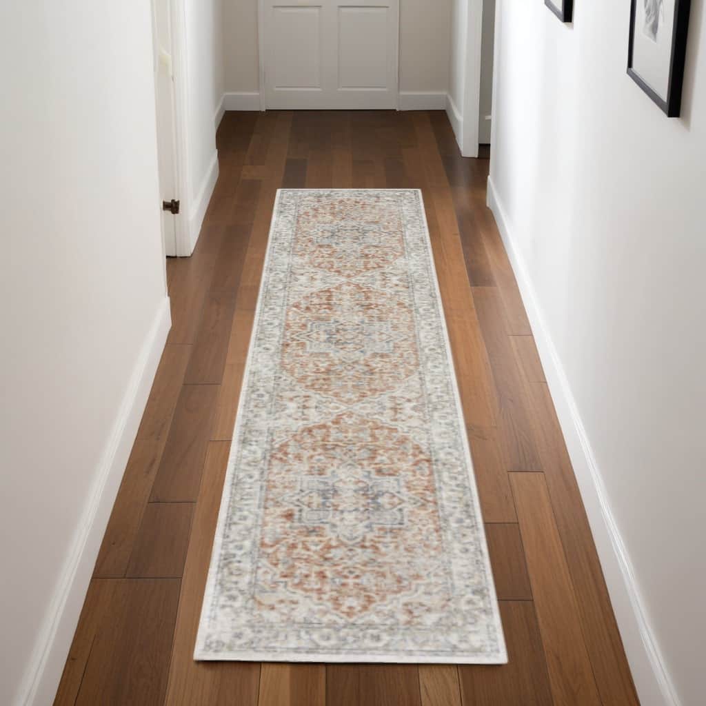 Sepon Power Loomed Low Pile Area Rug By HomeRoots - 96' X '26' X '0.25