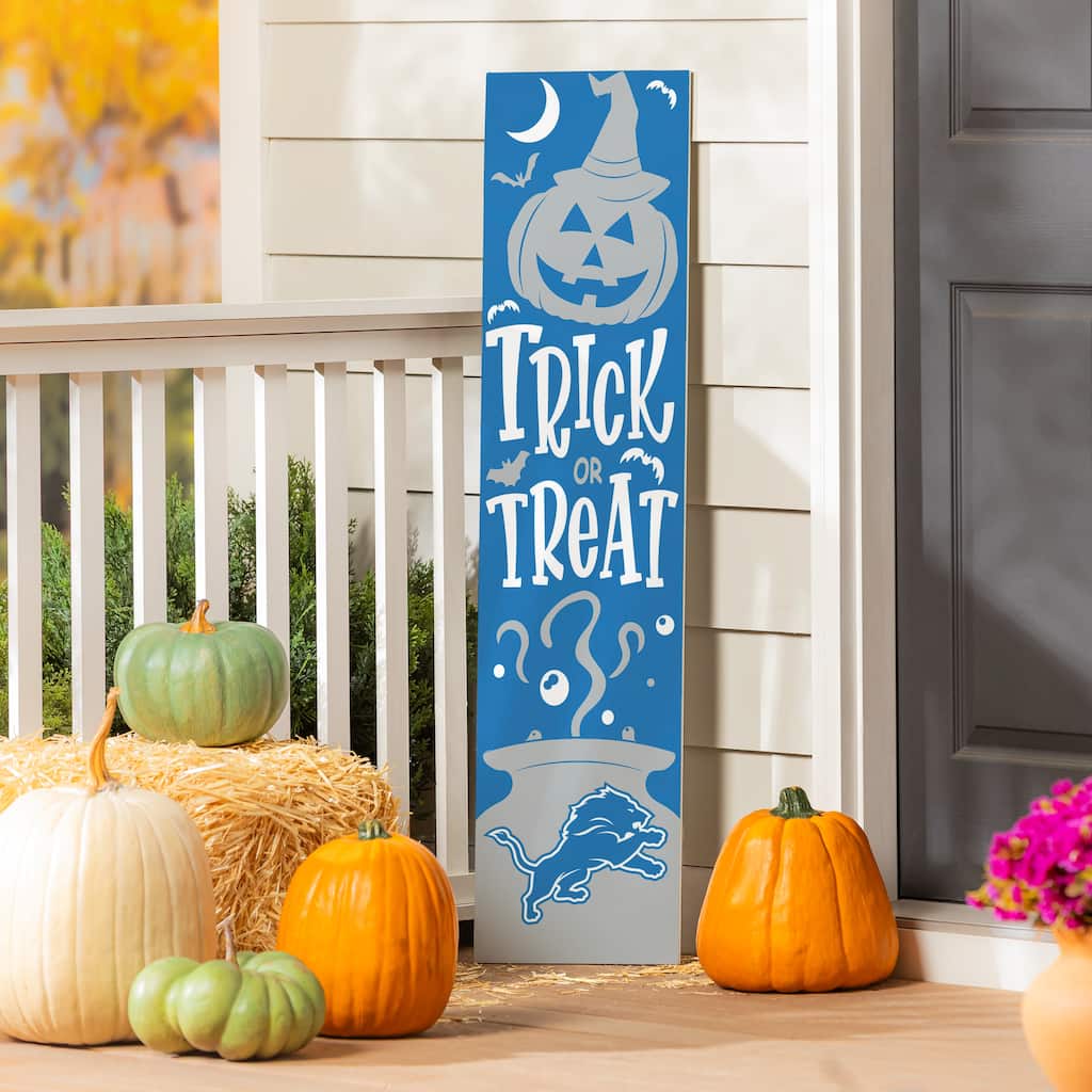 47" Double Sided Seasonal Porch Leaner, Detroit Lions - 47" x 11.25"