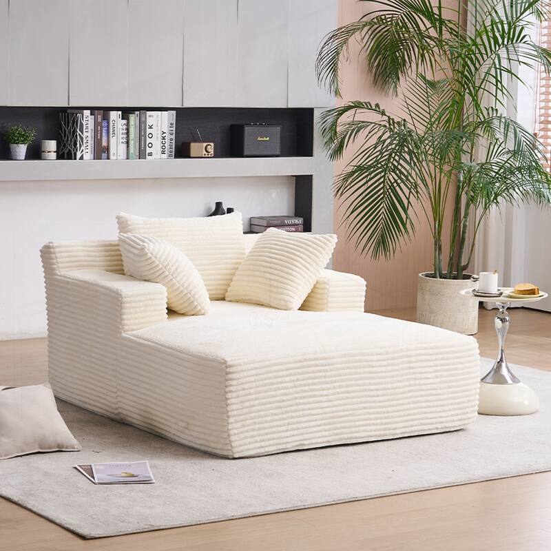 Versatile Oversized Chaise Longue Chair for Relaxing and Sleeping