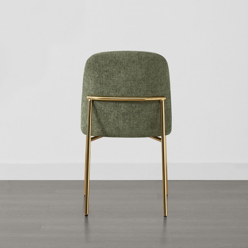 Evelyn Modern Dining Chair with Metal Legs Set of 2