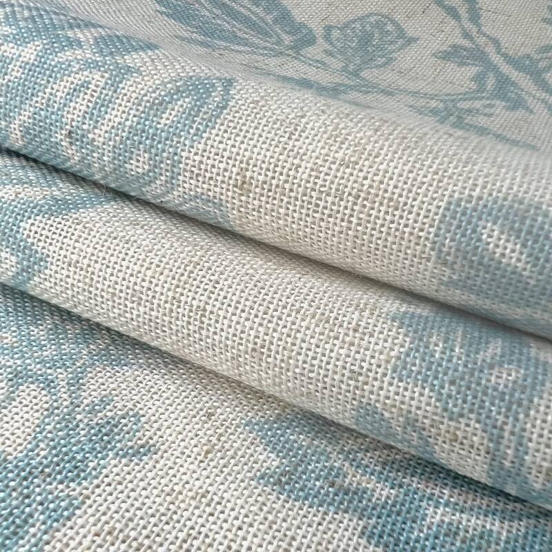 DriftAway Freda Jacobean Floral Linen Blend Window Curtain Valance