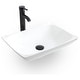 preview thumbnail 42 of 77, Eclife Artistic Vessel Sinks for Bathroom Vanity Tempered Glass Ceramic Basin Ceramic curved sink