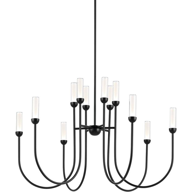 Kichler 52759LED Moraine 40" Wide LED Chandelier - Black