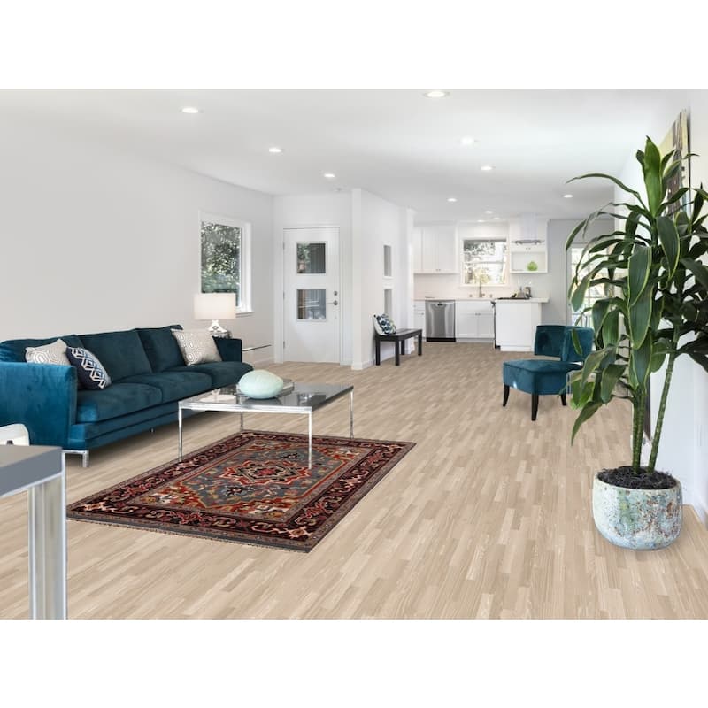 Heriz Serapi Indian Area Rug Handmade Wool Carpet - 3'11"x 5'9"