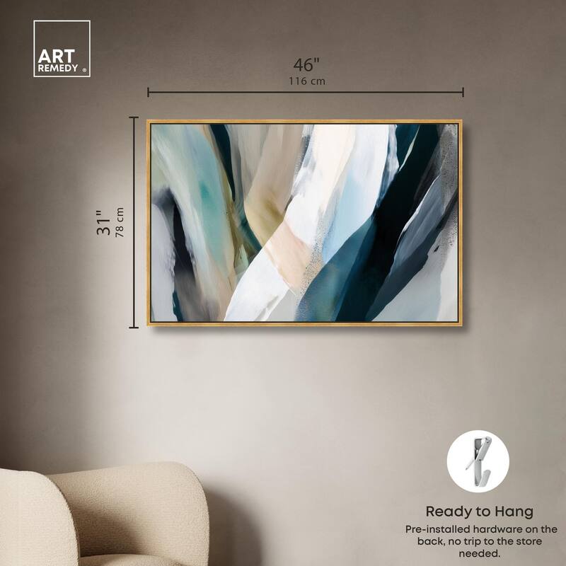 Sweeping Forms II Canvas by Art Remedy