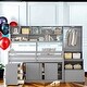 preview thumbnail 2 of 21, Space-Saving Design Twin Size Loft Bed with Mobile Workstation, Integrated Wardrobe, Storage Staircase