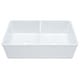 preview thumbnail 5 of 4, SAFAVIEH Farmhouse Double Bowl Kitchen Sink, 33" x 18" Ceramic - 33" W x 18" D x 16" H