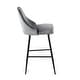 preview thumbnail 13 of 62, Silver Orchid Naldi Contemporary Black Counter Stool (Set of 2) - N/A