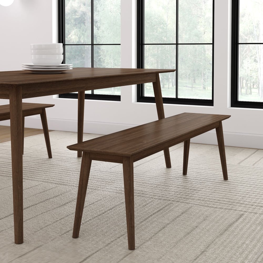 Plank and Beam Mid-Century Modern Dining Bench - 59"