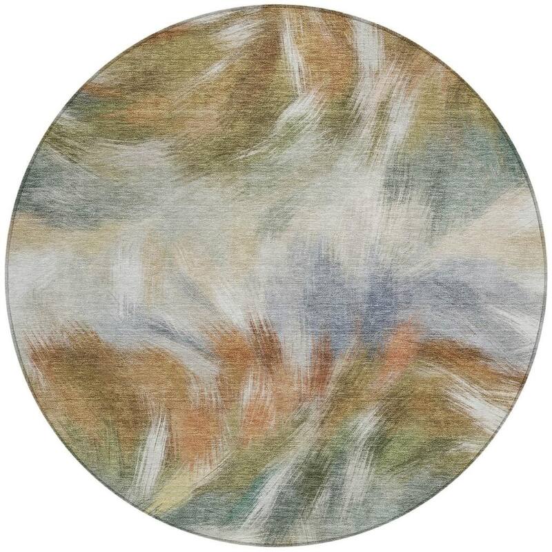 HomeRoots Abstract Transitional Rectangle Outdoor Rug