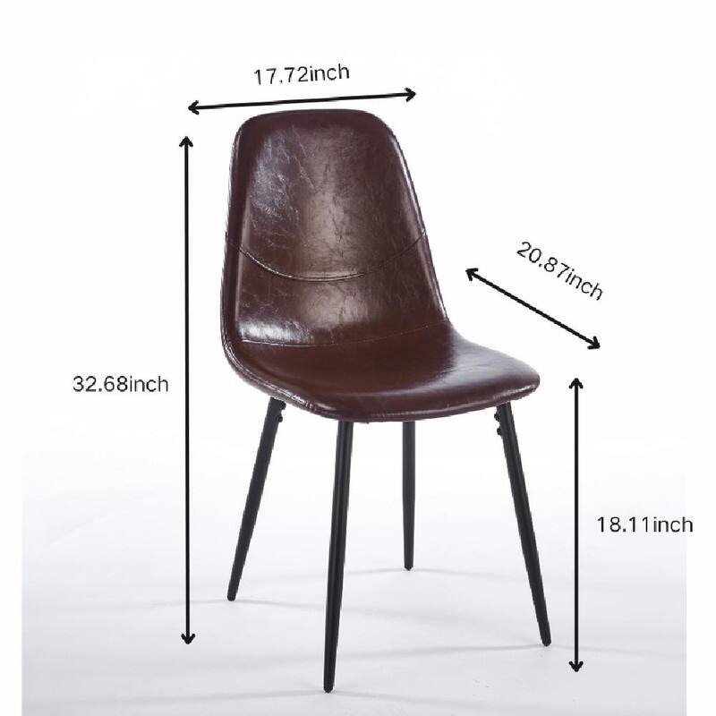 Modern Dining Chair with Durable Design, Easy-Clean Surface and Simple Assembly for Kitchen or Office
