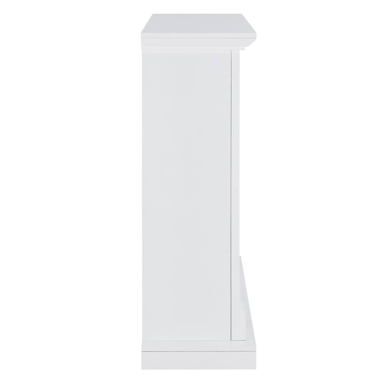 SEI Furniture Rehni Tiled Media Electric Fireplace Console