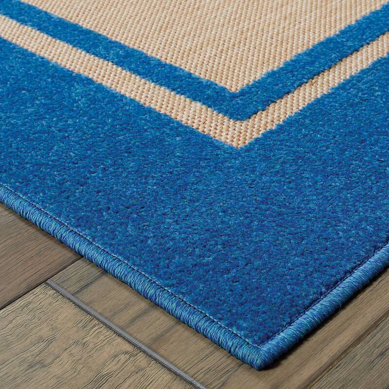 Style Haven Cara Mixed Pile Classic Bordered Indoor-Outdoor Area Rug