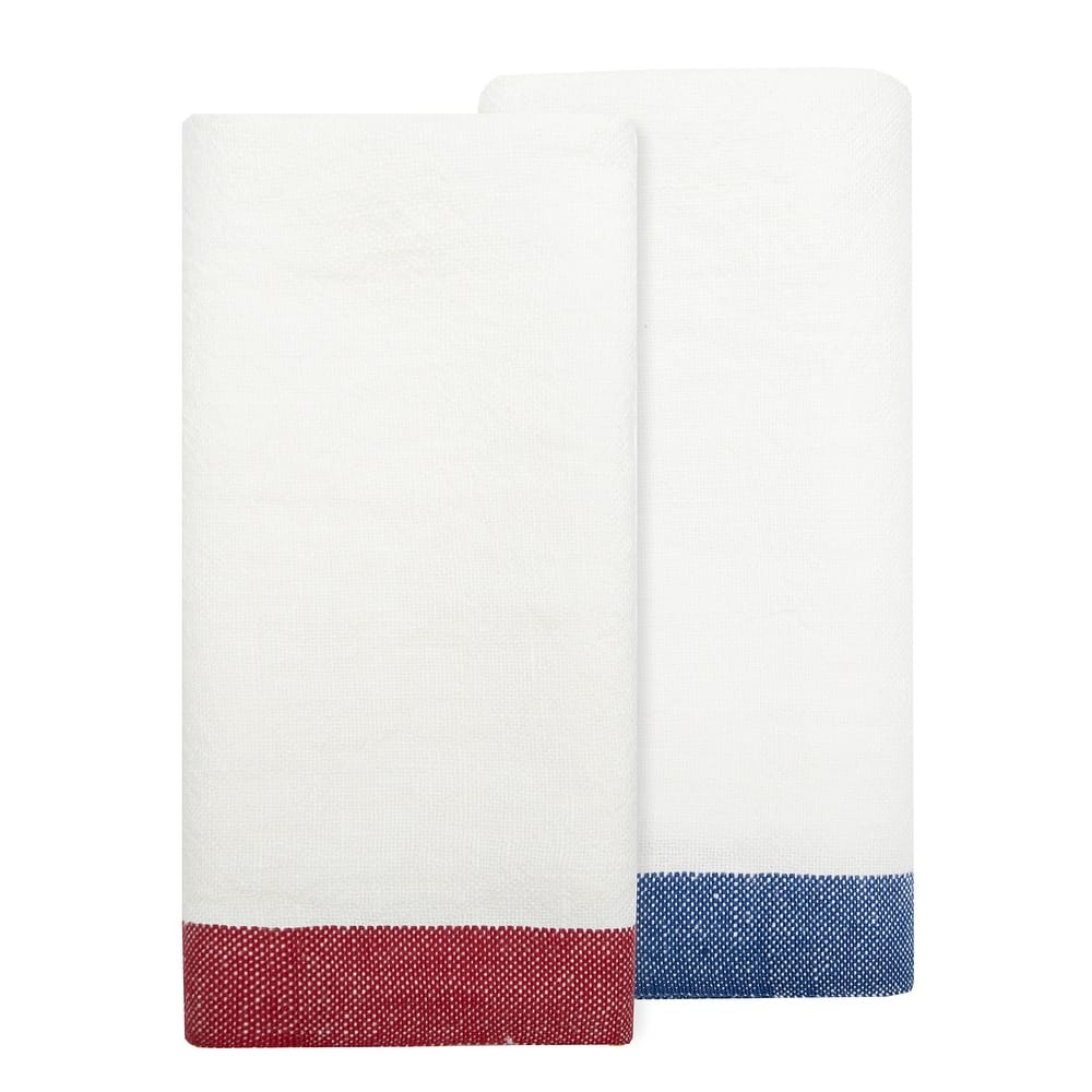 Caravan Paris White Tea Towels - Set of 2