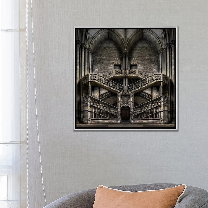 iCanvas "Tribute to Escher" by Jacek Stefan Framed